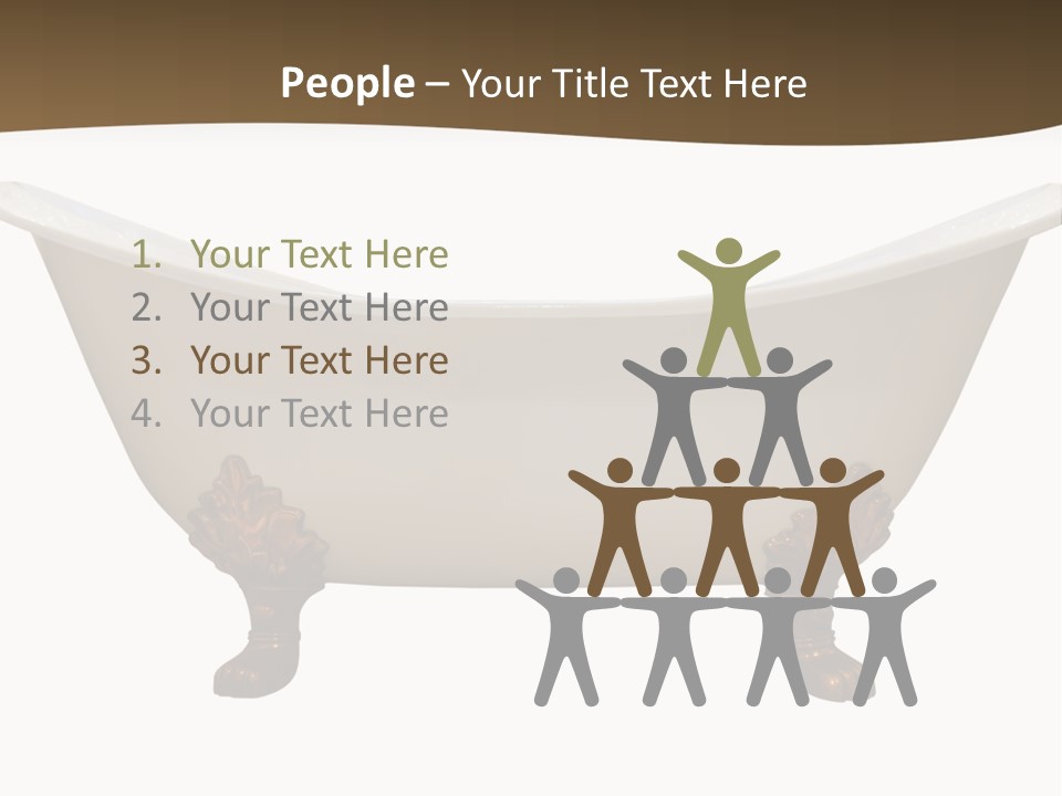 White Isolated Shower PowerPoint Template