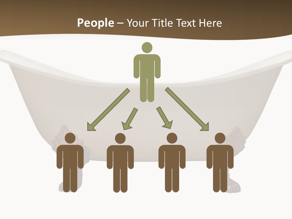 White Isolated Shower PowerPoint Template