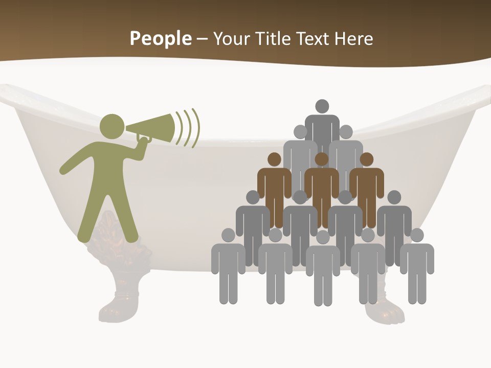 White Isolated Shower PowerPoint Template