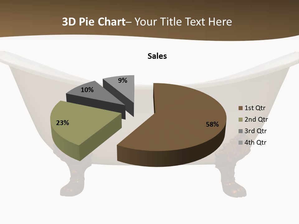 White Isolated Shower PowerPoint Template