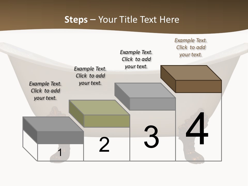White Isolated Shower PowerPoint Template