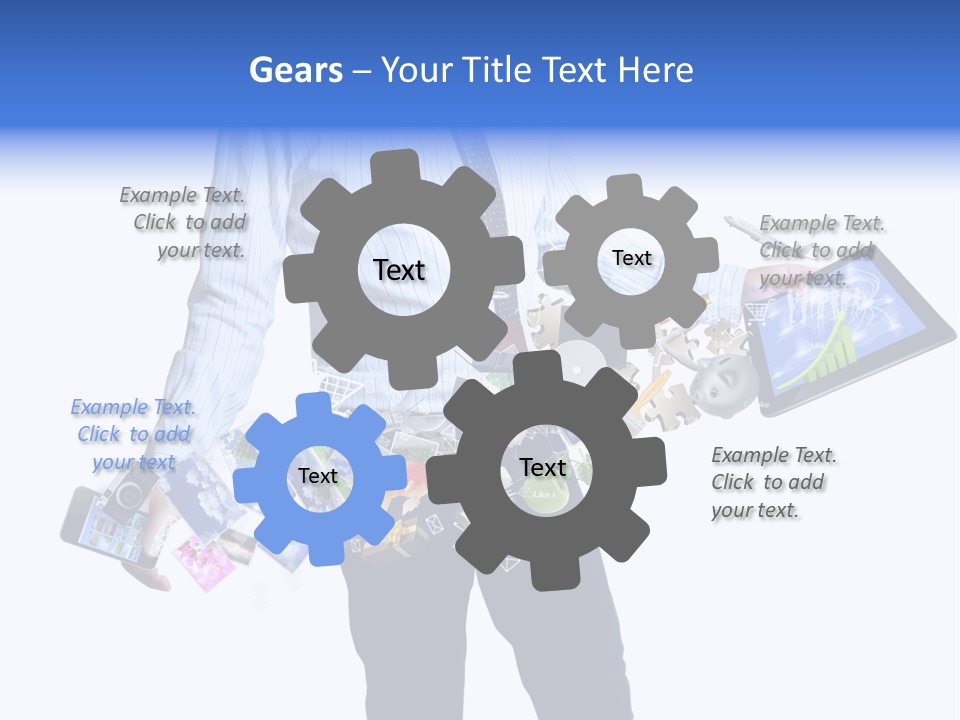 Sms Number Connection PowerPoint Template
