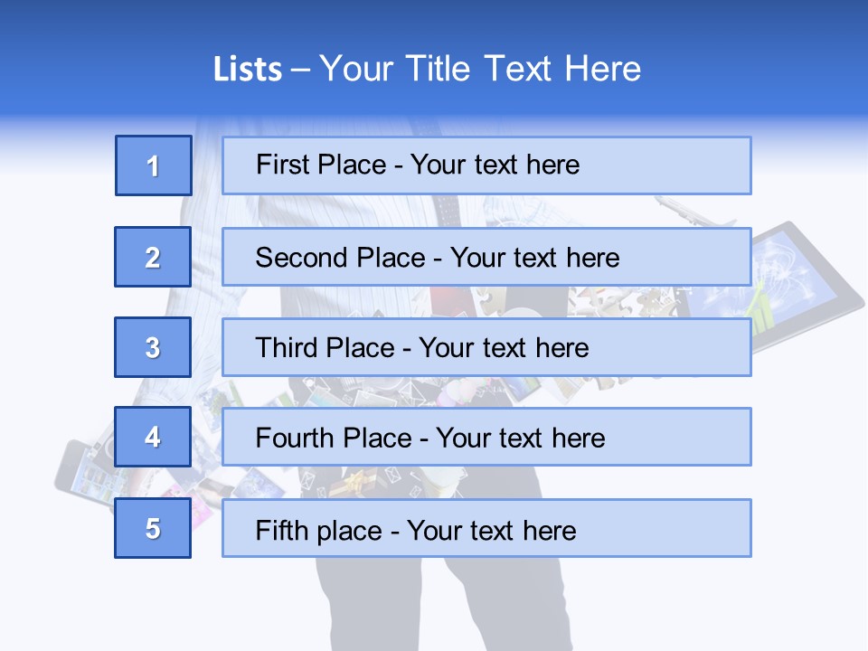 Sms Number Connection PowerPoint Template