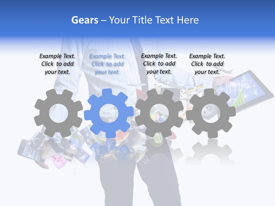 Sms Number Connection PowerPoint Template