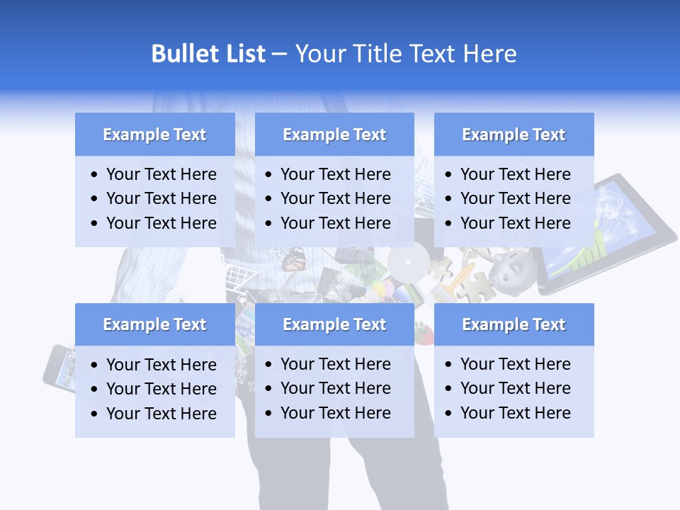 Sms Number Connection PowerPoint Template