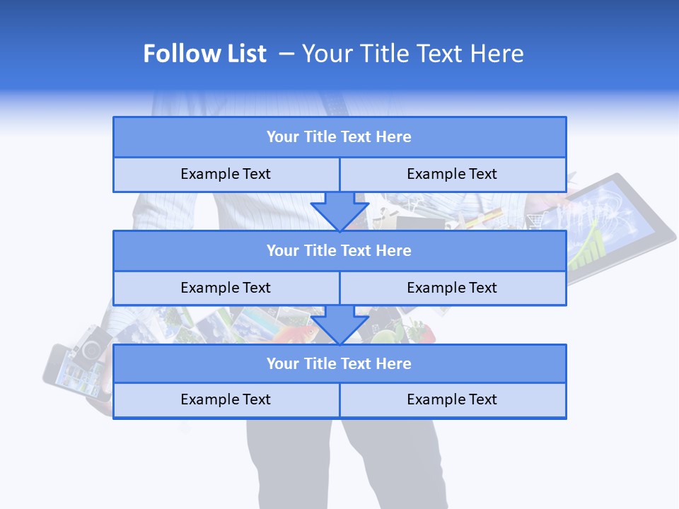 Sms Number Connection PowerPoint Template