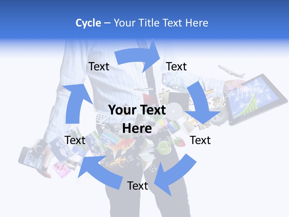 Sms Number Connection PowerPoint Template