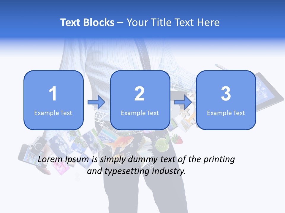 Sms Number Connection PowerPoint Template