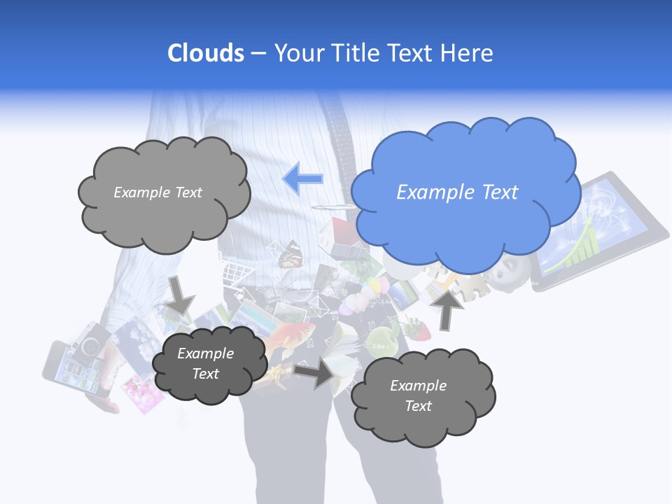 Sms Number Connection PowerPoint Template