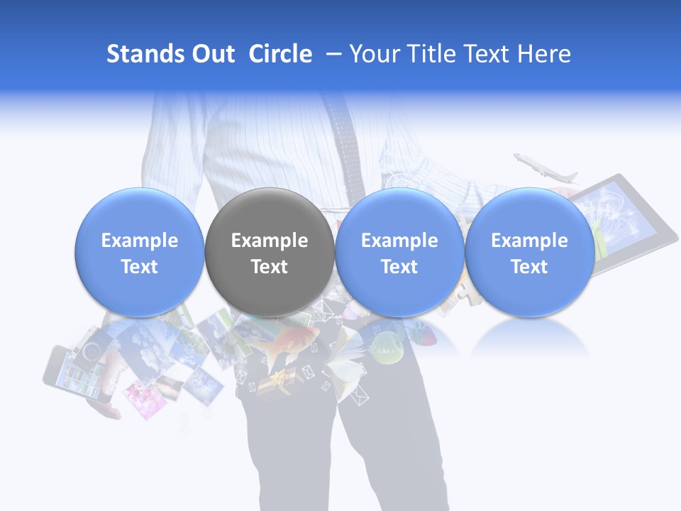 Sms Number Connection PowerPoint Template