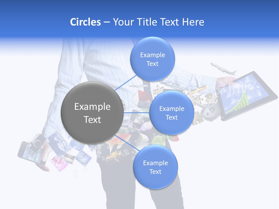 Sms Number Connection PowerPoint Template