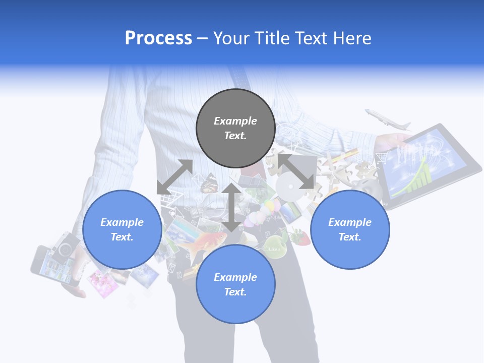 Sms Number Connection PowerPoint Template