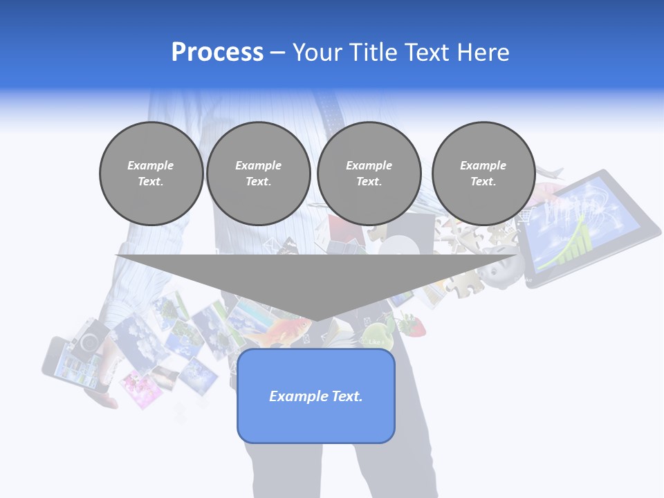 Sms Number Connection PowerPoint Template