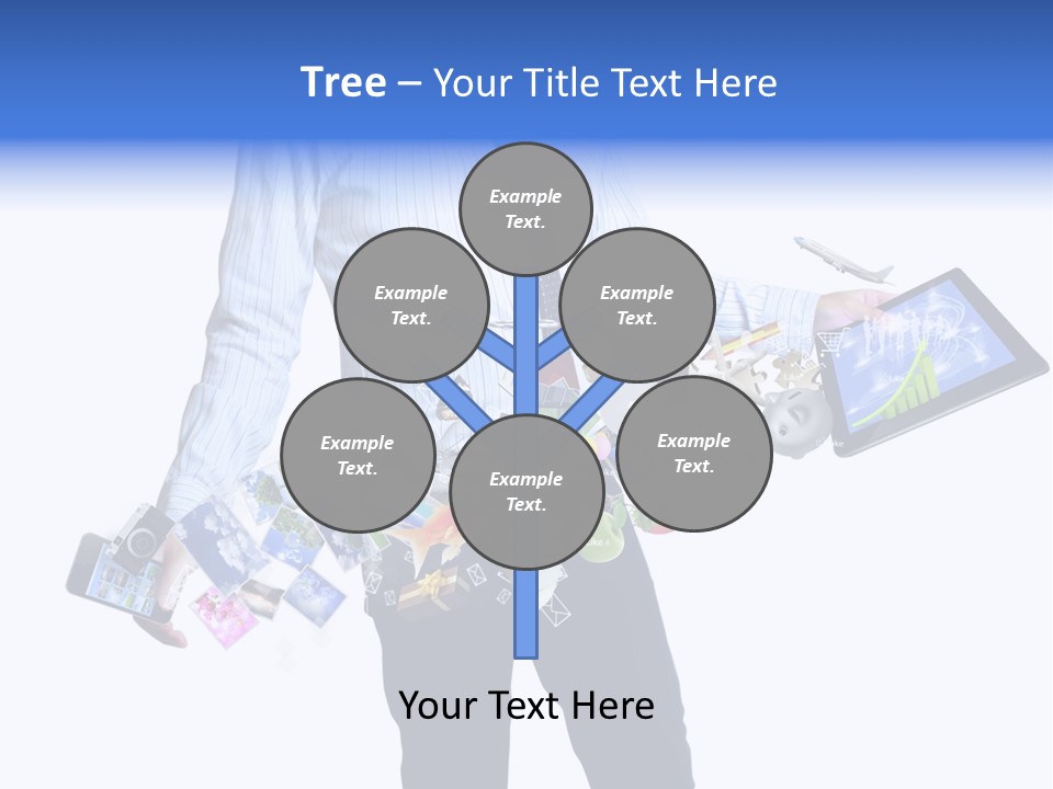 Sms Number Connection PowerPoint Template