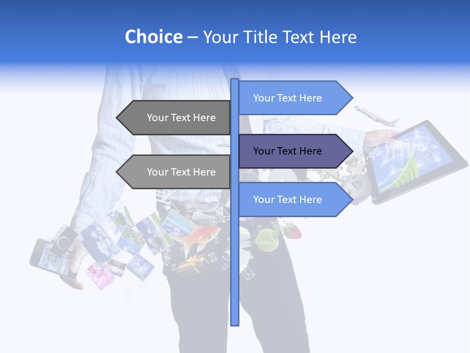 Sms Number Connection PowerPoint Template