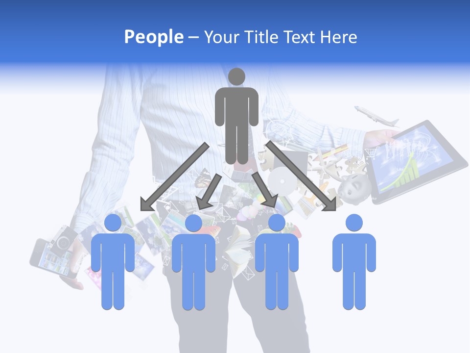 Sms Number Connection PowerPoint Template