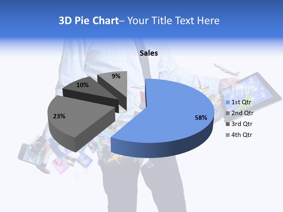 Sms Number Connection PowerPoint Template