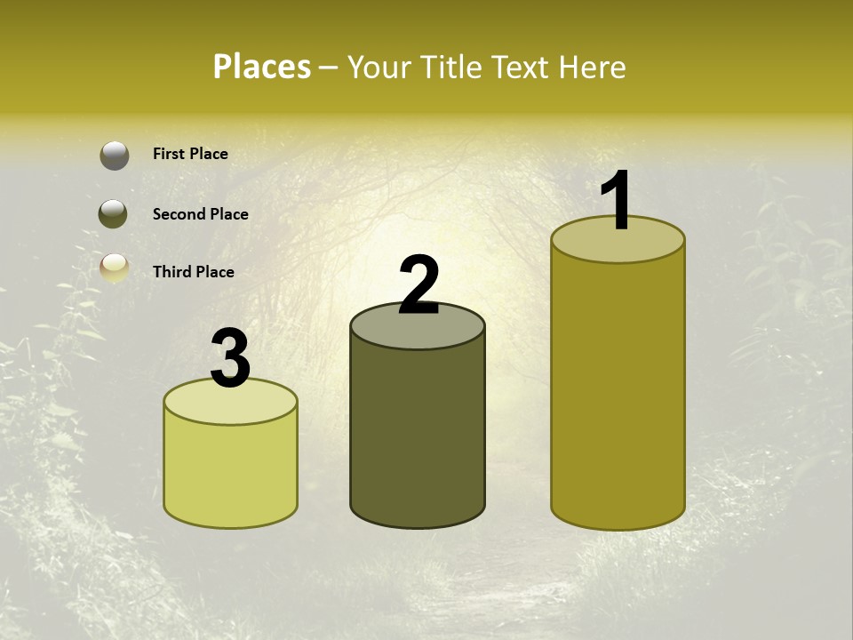 Nightmare Green Flower PowerPoint Template