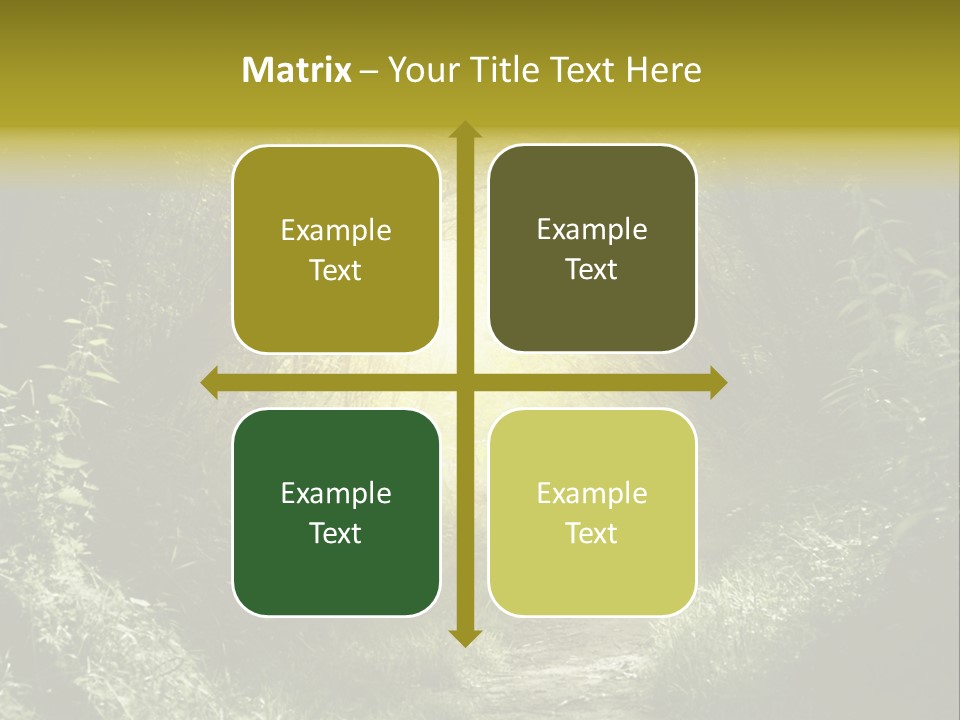 Nightmare Green Flower PowerPoint Template