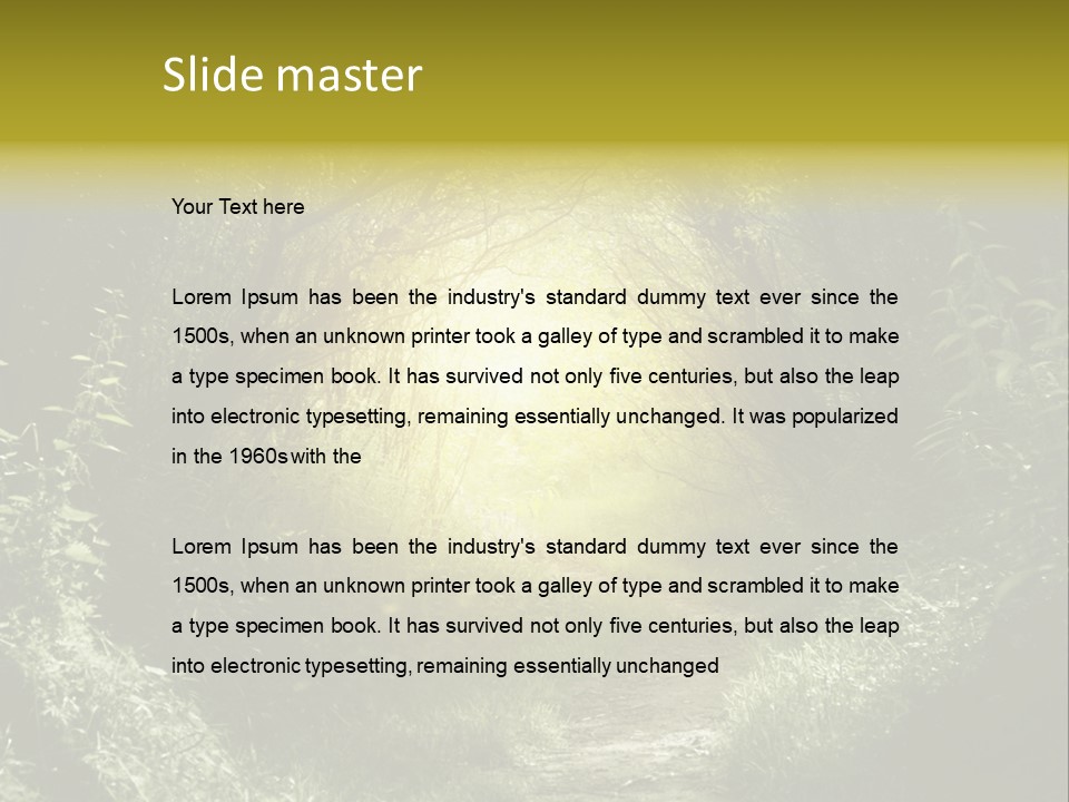 Nightmare Green Flower PowerPoint Template