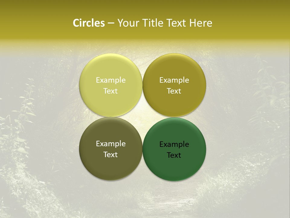 Nightmare Green Flower PowerPoint Template