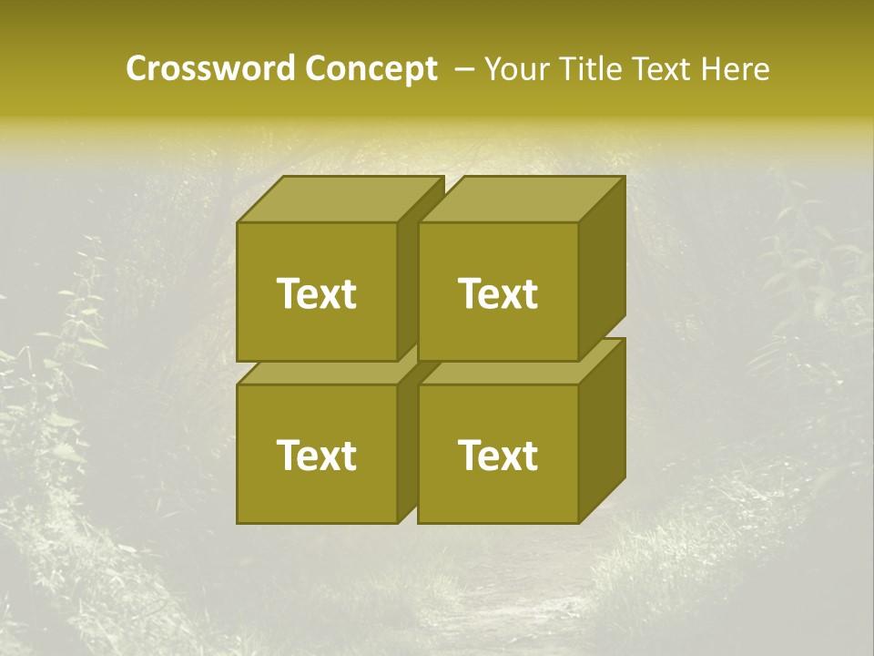 Nightmare Green Flower PowerPoint Template