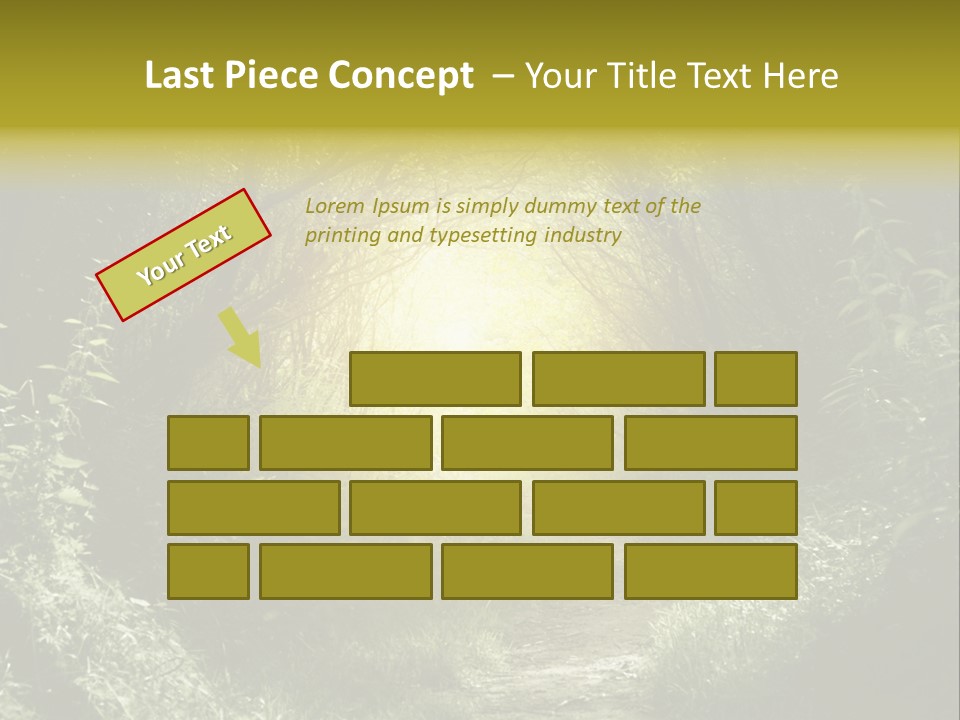 Nightmare Green Flower PowerPoint Template