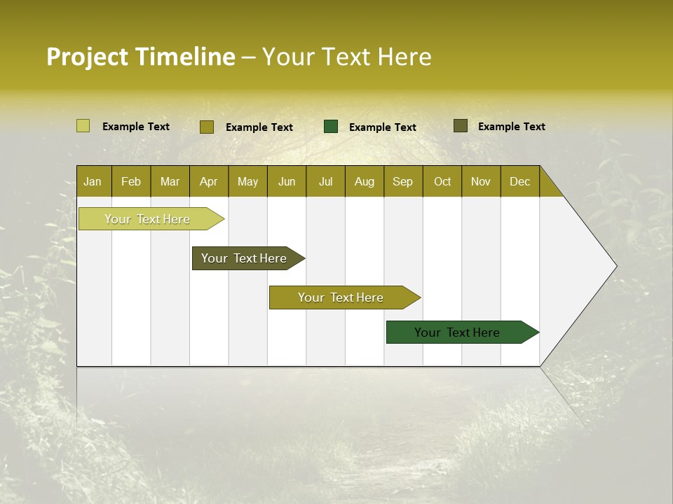Nightmare Green Flower PowerPoint Template