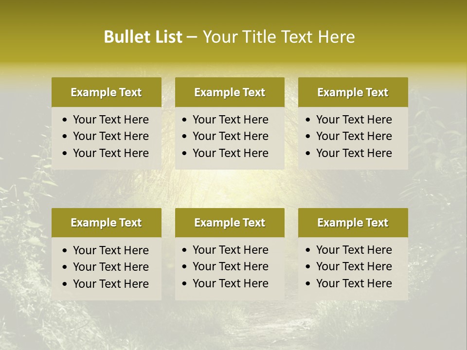 Nightmare Green Flower PowerPoint Template