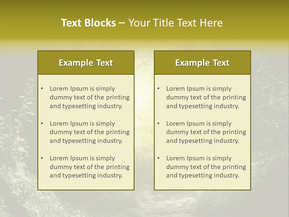 Nightmare Green Flower PowerPoint Template