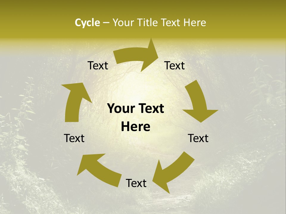 Nightmare Green Flower PowerPoint Template
