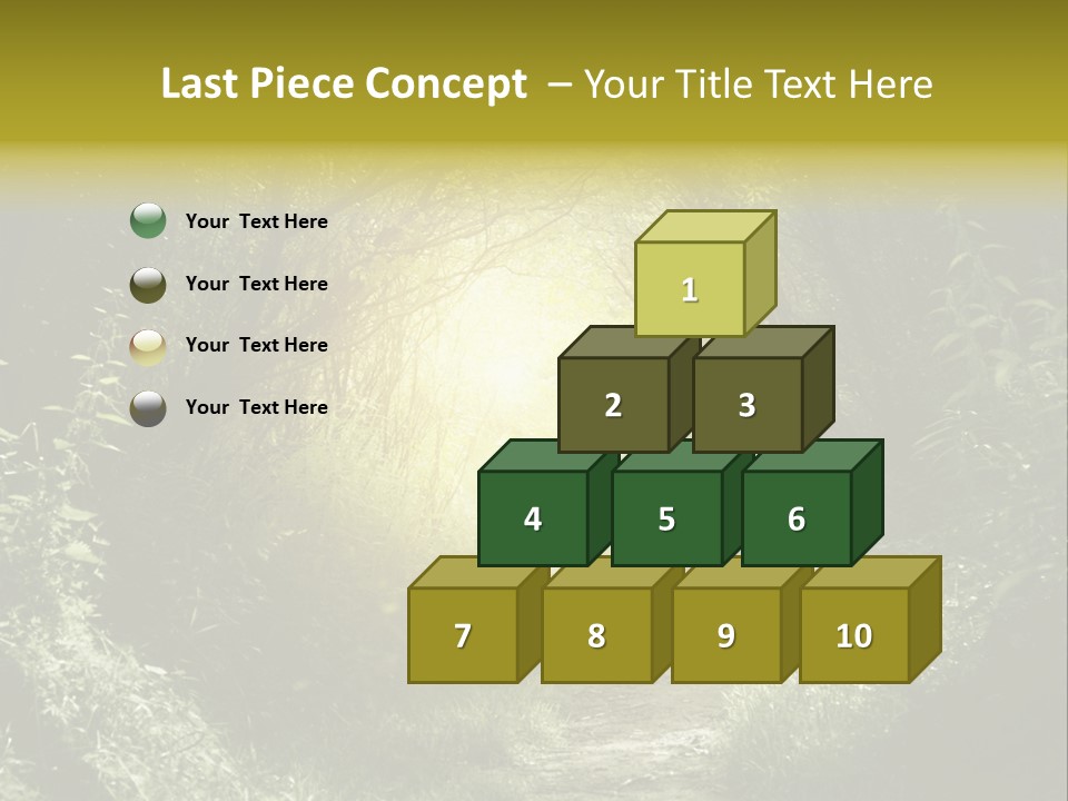 Nightmare Green Flower PowerPoint Template