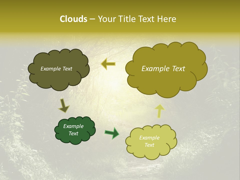 Nightmare Green Flower PowerPoint Template