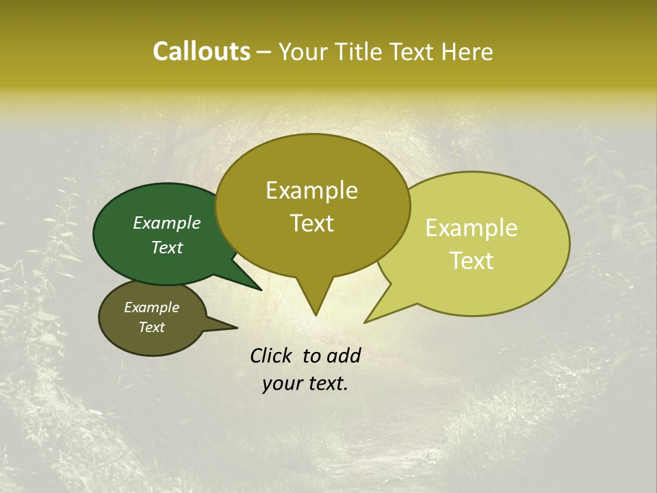 Nightmare Green Flower PowerPoint Template