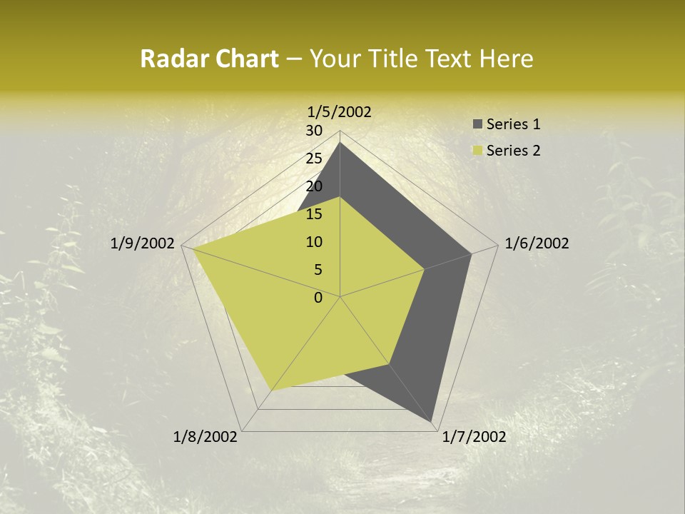 Nightmare Green Flower PowerPoint Template