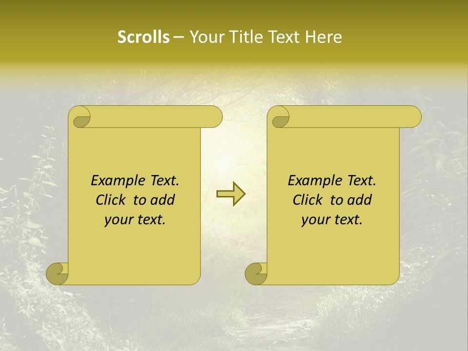 Nightmare Green Flower PowerPoint Template