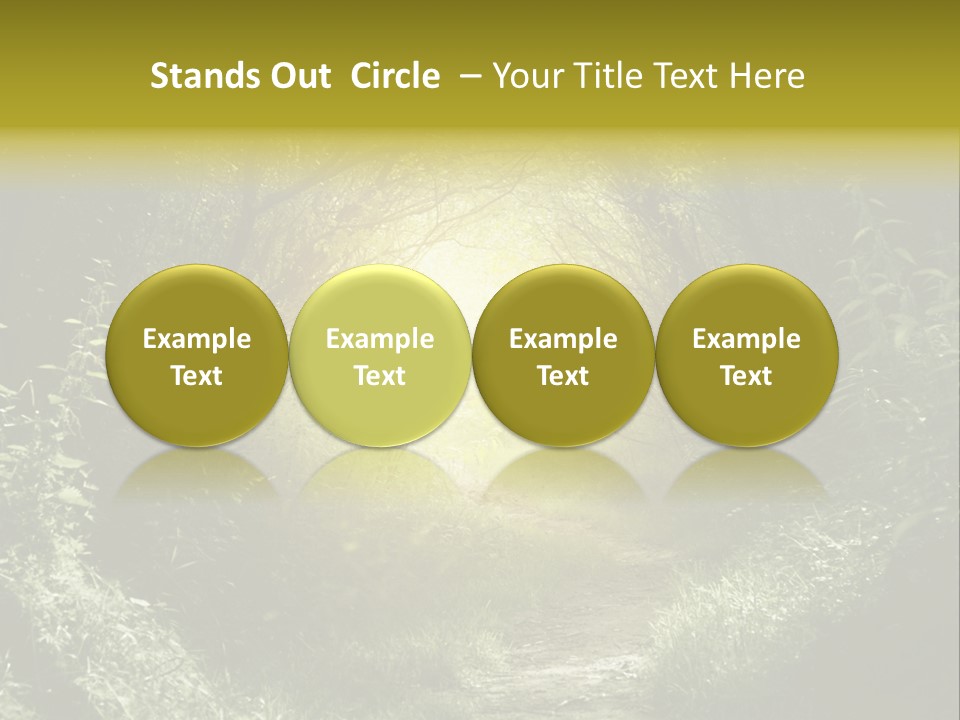 Nightmare Green Flower PowerPoint Template