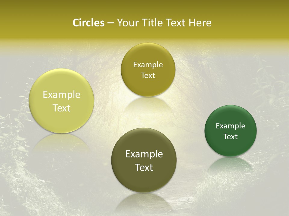 Nightmare Green Flower PowerPoint Template