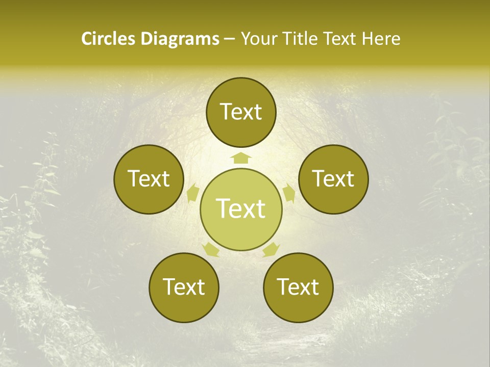 Nightmare Green Flower PowerPoint Template