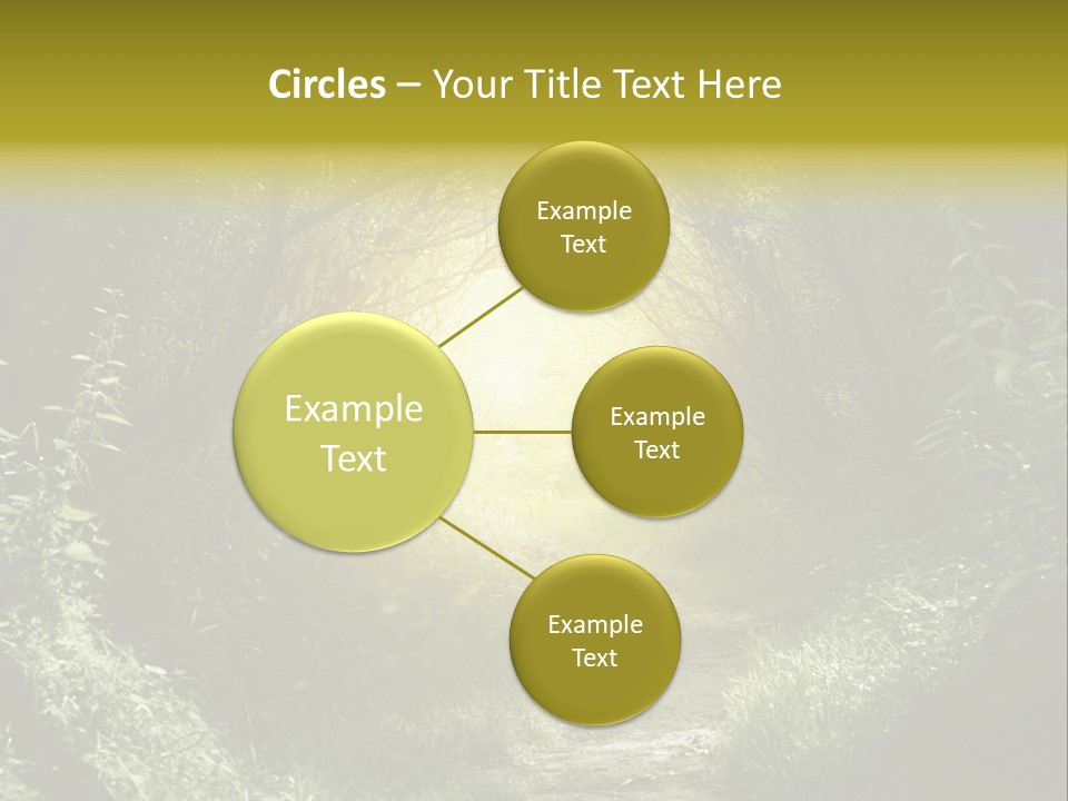 Nightmare Green Flower PowerPoint Template