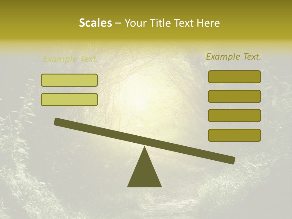 Nightmare Green Flower PowerPoint Template