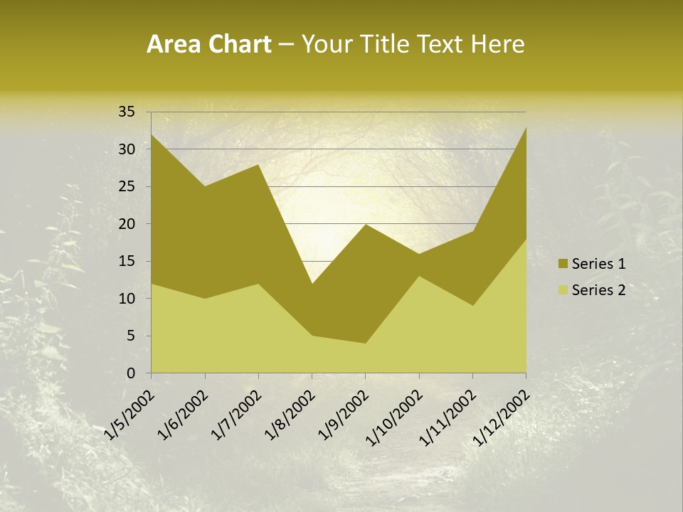 Nightmare Green Flower PowerPoint Template
