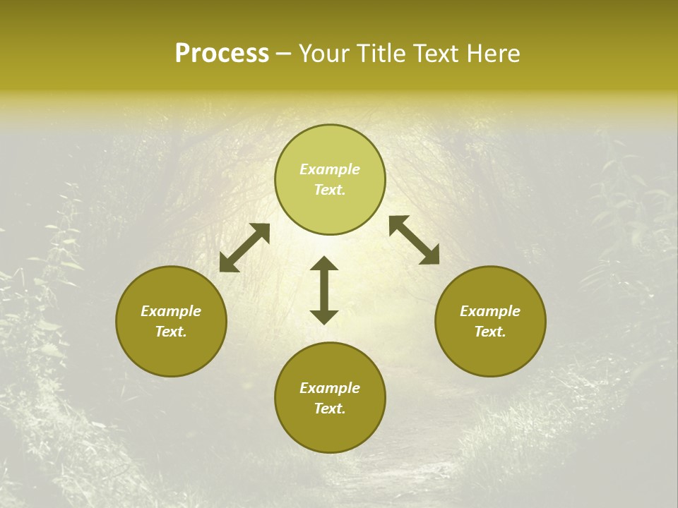 Nightmare Green Flower PowerPoint Template