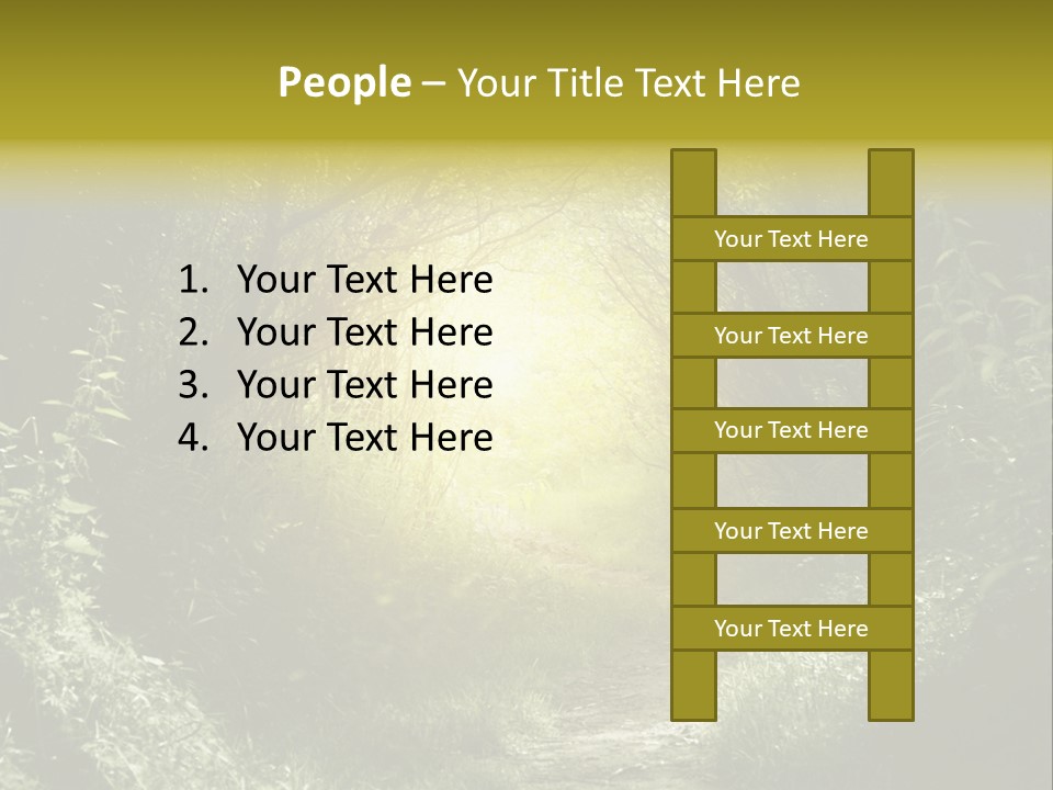 Nightmare Green Flower PowerPoint Template