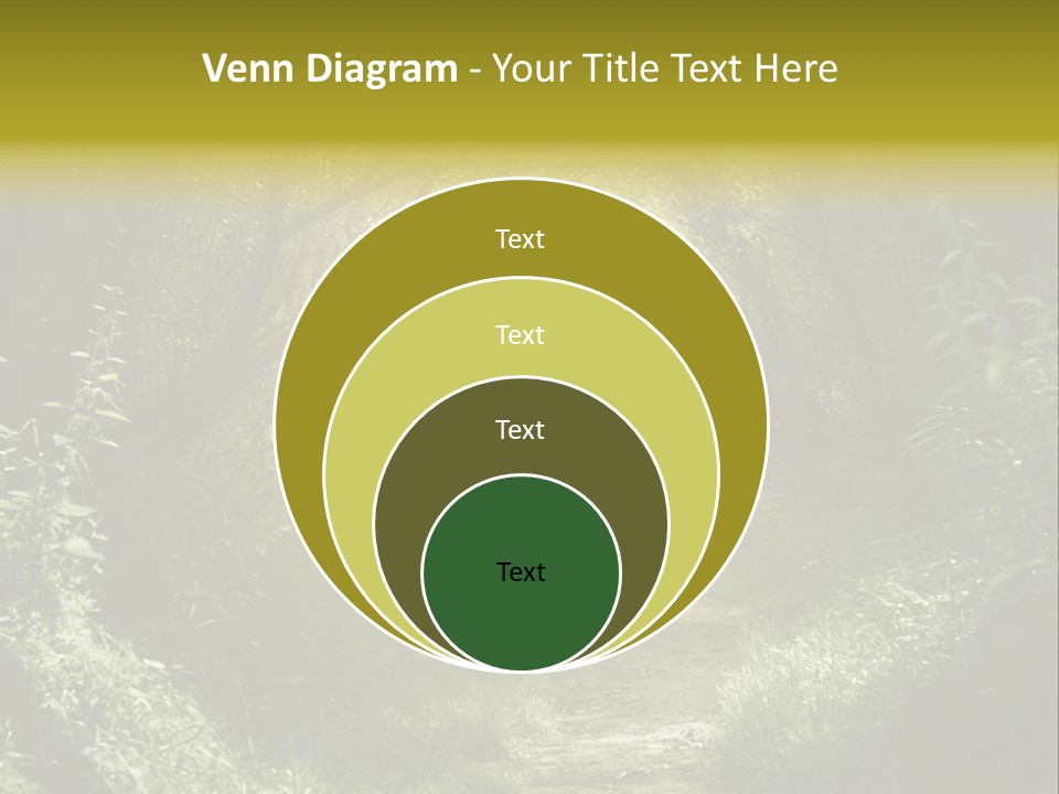 Nightmare Green Flower PowerPoint Template
