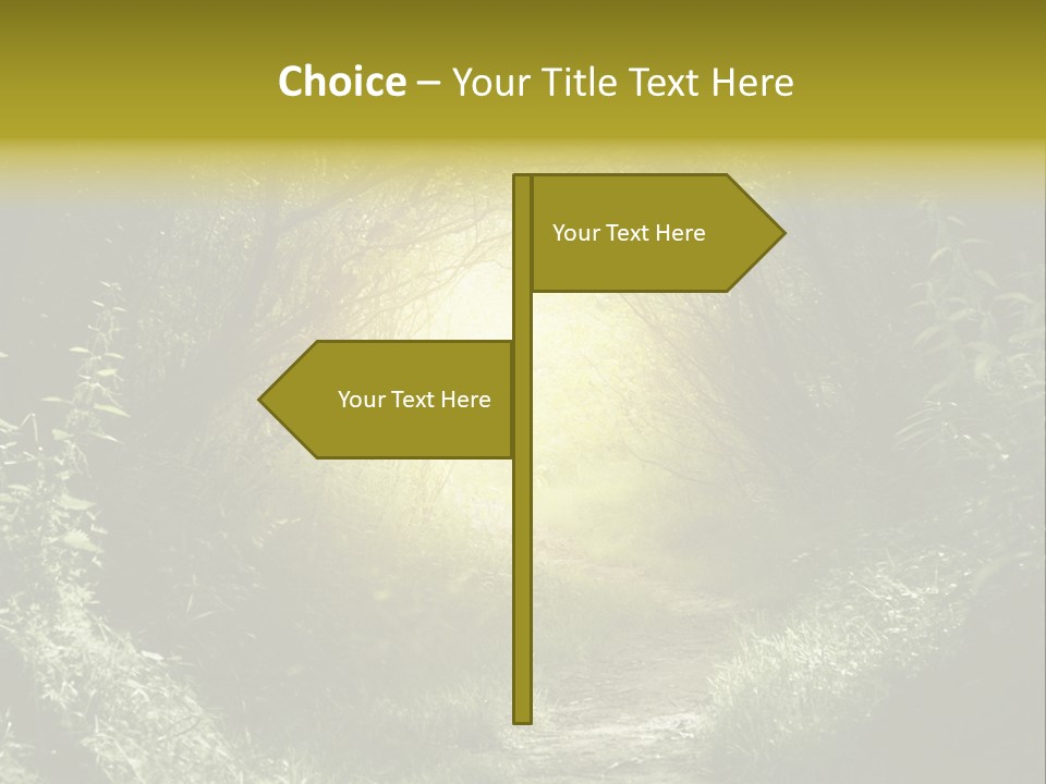 Nightmare Green Flower PowerPoint Template