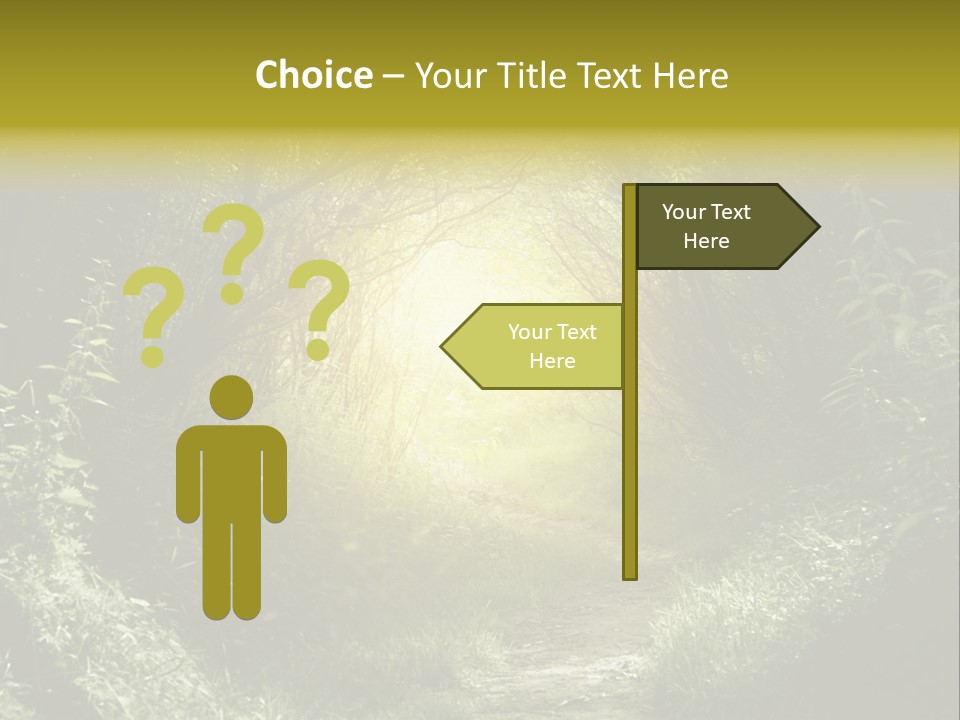 Nightmare Green Flower PowerPoint Template