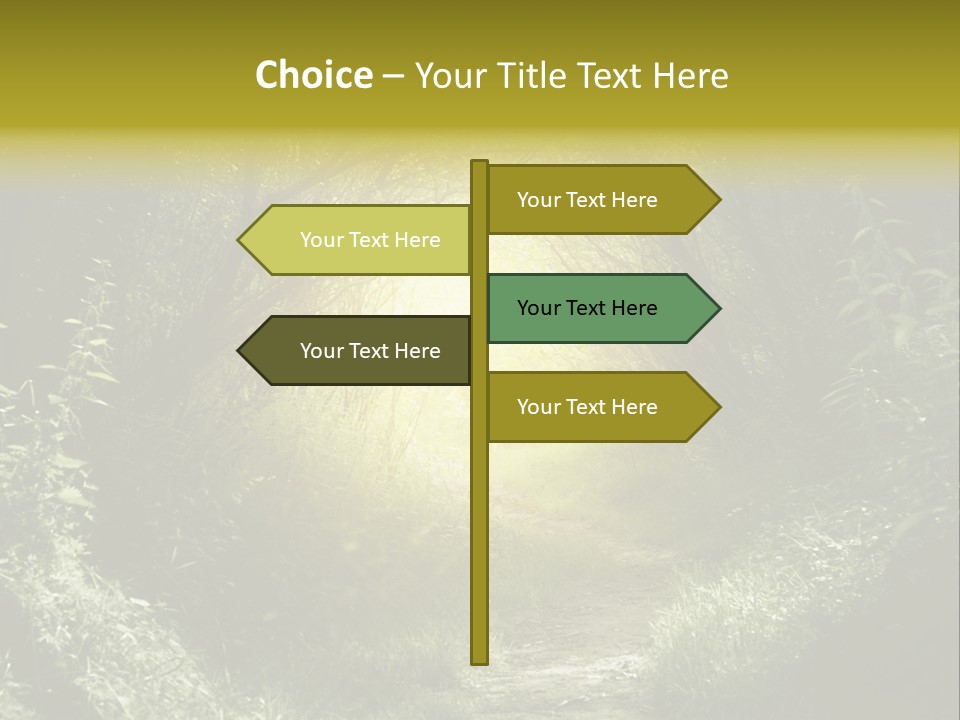 Nightmare Green Flower PowerPoint Template