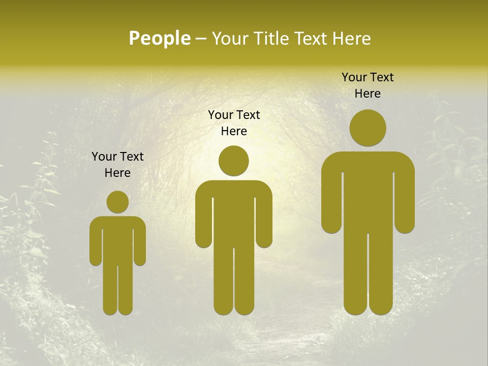 Nightmare Green Flower PowerPoint Template