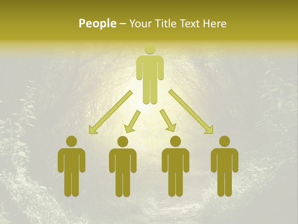 Nightmare Green Flower PowerPoint Template